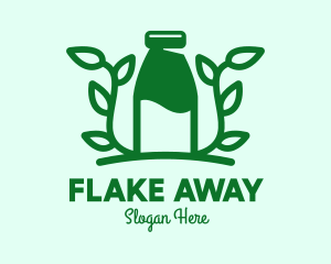 Organic Plant Milk logo design