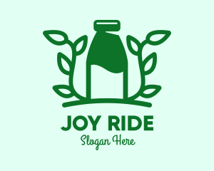 Organic Plant Milk logo design