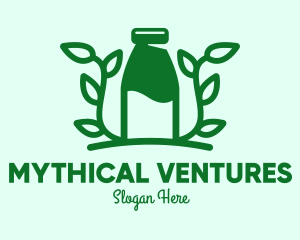 Organic Plant Milk logo design