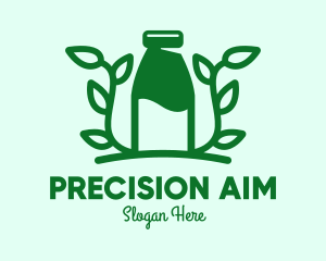 Organic Plant Milk logo design