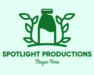 Organic Plant Milk logo design