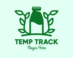 Organic Plant Milk logo design