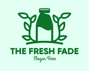 Organic Plant Milk logo design