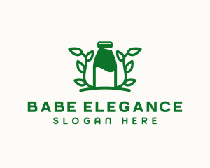 Organic Plant Milk logo design