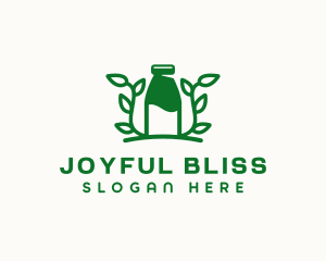 Organic Plant Milk logo design