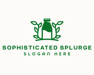 Organic Plant Milk logo design