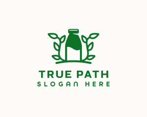 Organic Plant Milk logo design