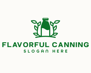 Organic Plant Milk logo design