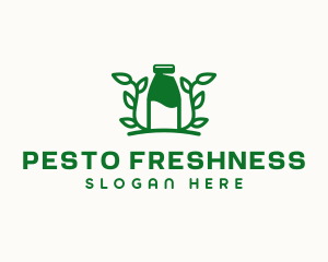 Organic Plant Milk logo design