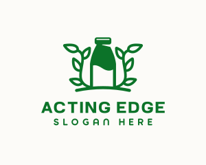 Organic Plant Milk logo design