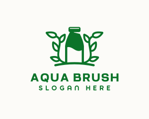 Organic Plant Milk logo design