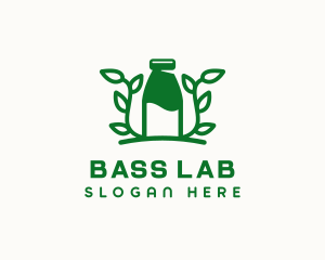 Organic Plant Milk logo design