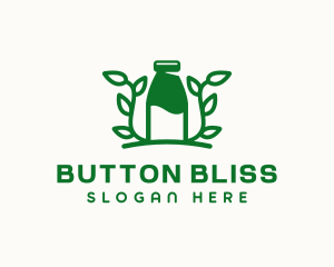 Organic Plant Milk logo design