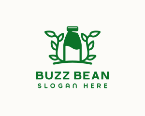 Organic Plant Milk logo design