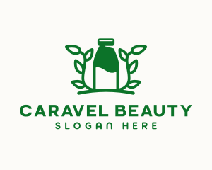 Organic Plant Milk logo design