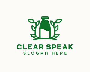 Organic Plant Milk logo design