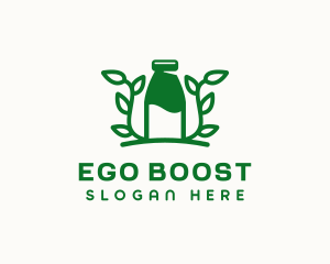 Organic Plant Milk logo design