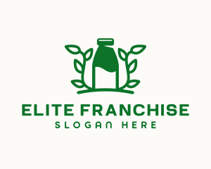 Organic Plant Milk logo design