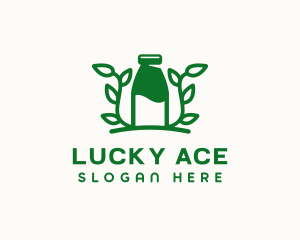 Organic Plant Milk logo design