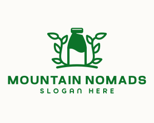 Organic Plant Milk logo design