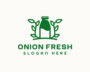 Organic Plant Milk logo design