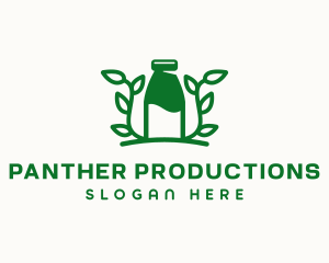 Organic Plant Milk logo design