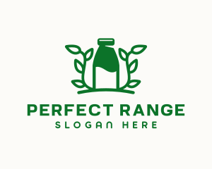 Organic Plant Milk logo design