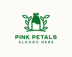 Organic Plant Milk logo design