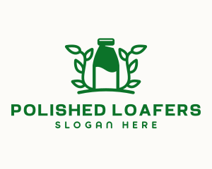 Organic Plant Milk logo design