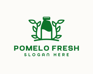 Organic Plant Milk logo design