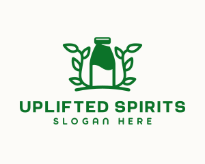 Organic Plant Milk logo design