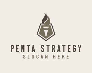 Pentagon Olympic Torch logo design