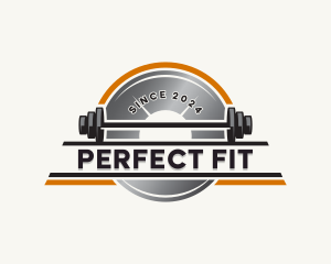 Barbell Fitness Gym logo design