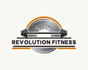 Barbell Fitness Gym logo design