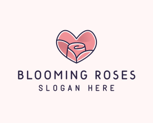 Rose Heart Florist logo design