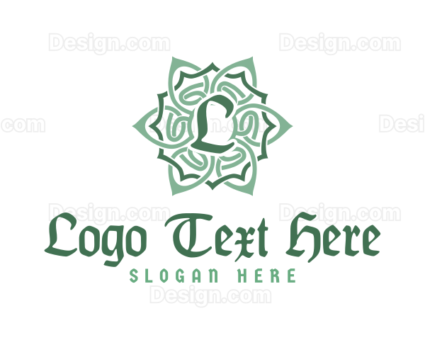 Celtic Floral Pattern Logo