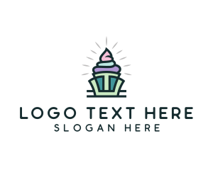 Cupcake Pastry Dessert logo