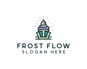 Cupcake Pastry Dessert logo design