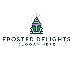 Cupcake Pastry Dessert logo design