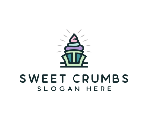 Cupcake Pastry Dessert logo design