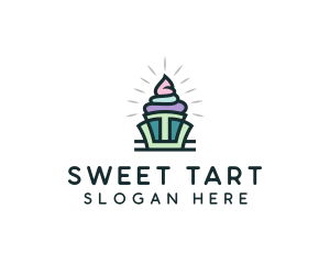 Cupcake Pastry Dessert logo design