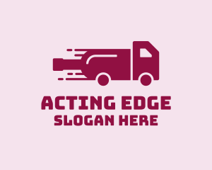 Wine Delivery Truck  logo design