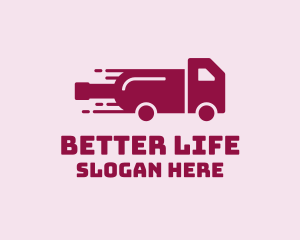 Wine Delivery Truck  logo design