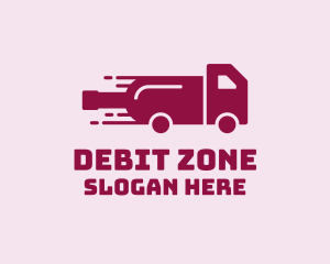 Wine Delivery Truck  logo design