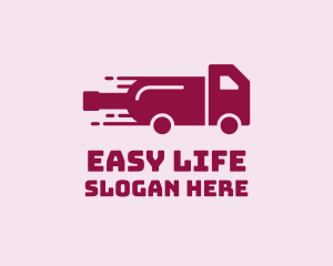 Wine Delivery Truck  logo design