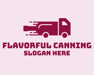 Wine Delivery Truck  logo design