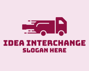 Wine Delivery Truck  logo design