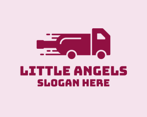 Wine Delivery Truck  logo design