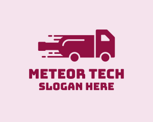 Wine Delivery Truck  logo design