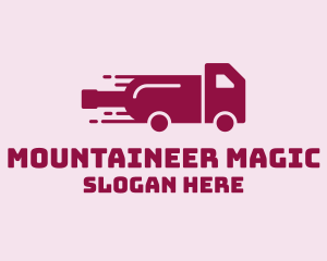 Wine Delivery Truck  logo design